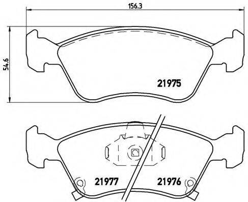 BREMBO P83041 Комплект гальмівних колодок, дискове гальмо