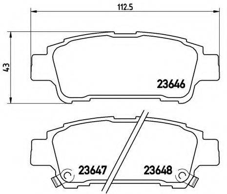 BREMBO P83056 Комплект гальмівних колодок, дискове гальмо