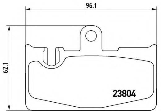 BREMBO P83059 Комплект гальмівних колодок, дискове гальмо