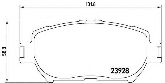 BREMBO P83062 Комплект гальмівних колодок, дискове гальмо