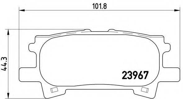 BREMBO P83068 Комплект гальмівних колодок, дискове гальмо