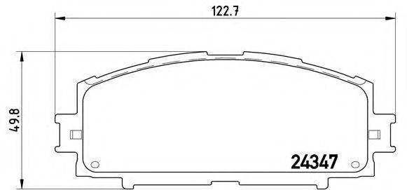 BREMBO P83086 Комплект гальмівних колодок, дискове гальмо