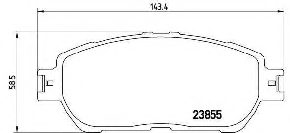 BREMBO P83105 Комплект гальмівних колодок, дискове гальмо