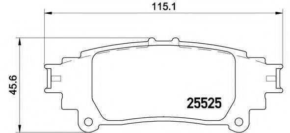 BREMBO P83132 Комплект гальмівних колодок, дискове гальмо