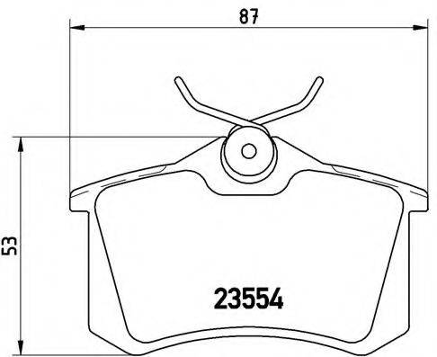 BREMBO P85017 Комплект гальмівних колодок, дискове гальмо