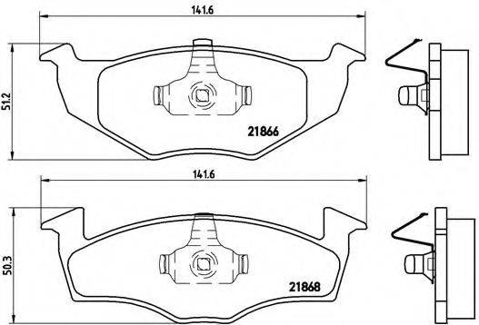 BREMBO P85025 Комплект гальмівних колодок, дискове гальмо