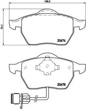 BREMBO P85026 Комплект гальмівних колодок, дискове гальмо