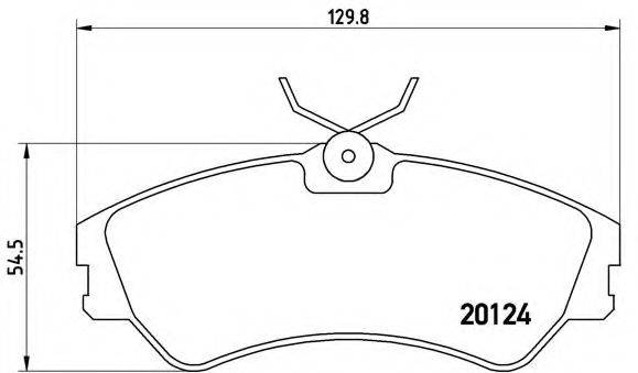 BREMBO P85028 Комплект гальмівних колодок, дискове гальмо