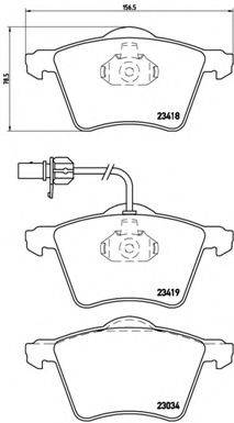 BREMBO P85062 Комплект гальмівних колодок, дискове гальмо