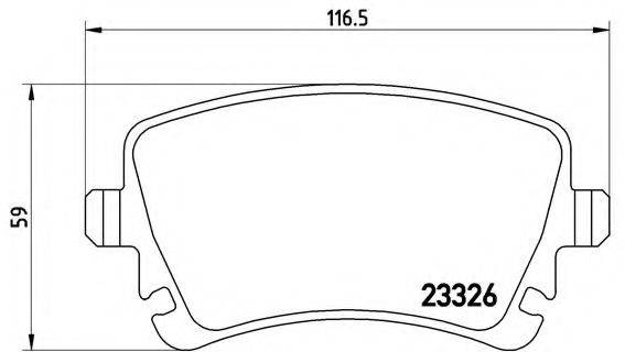 BREMBO P85064 Комплект гальмівних колодок, дискове гальмо