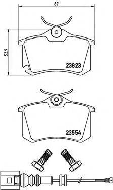 BREMBO P85066 Комплект гальмівних колодок, дискове гальмо