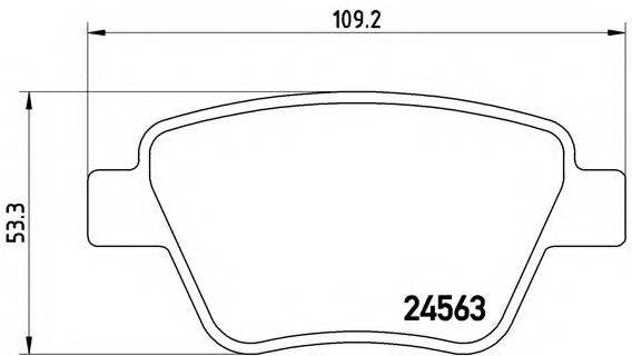 BREMBO P85114 Комплект гальмівних колодок, дискове гальмо