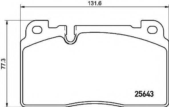 BREMBO P85133 Комплект гальмівних колодок, дискове гальмо