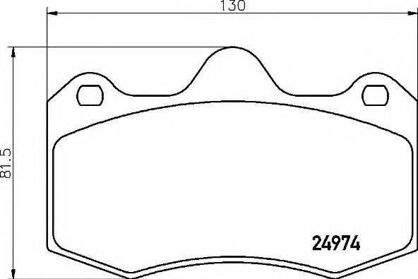 BREMBO P85134 Комплект гальмівних колодок, дискове гальмо