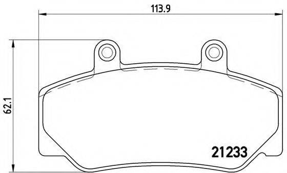 BREMBO P86006 Комплект гальмівних колодок, дискове гальмо