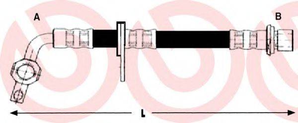 BREMBO T83095 Гальмівний шланг