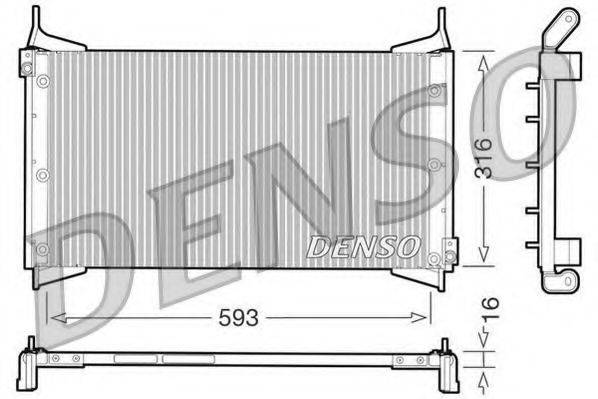 DENSO DCN09012 Конденсатор, кондиціонер