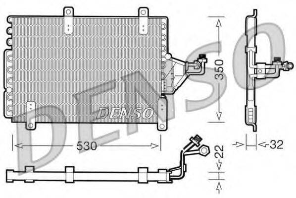 DENSO DCN09143 Конденсатор, кондиціонер