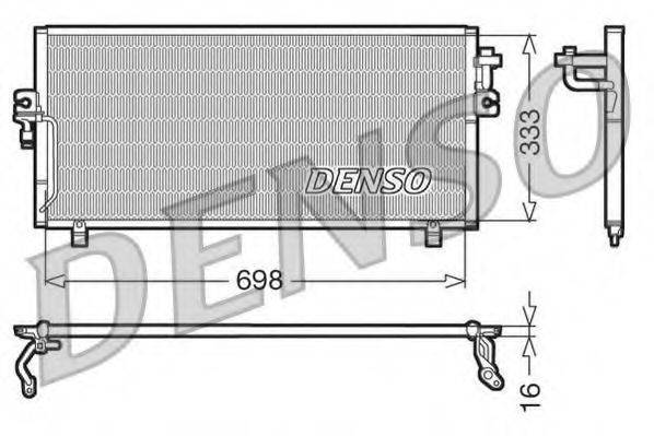 DENSO DCN46010 Конденсатор, кондиціонер