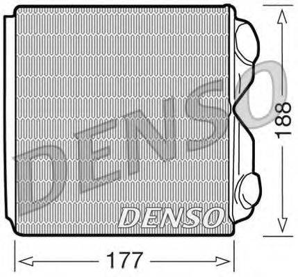 DENSO DRR25010 Теплообмінник, опалення салону