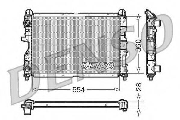 DENSO DRM01003 Радіатор, охолодження двигуна