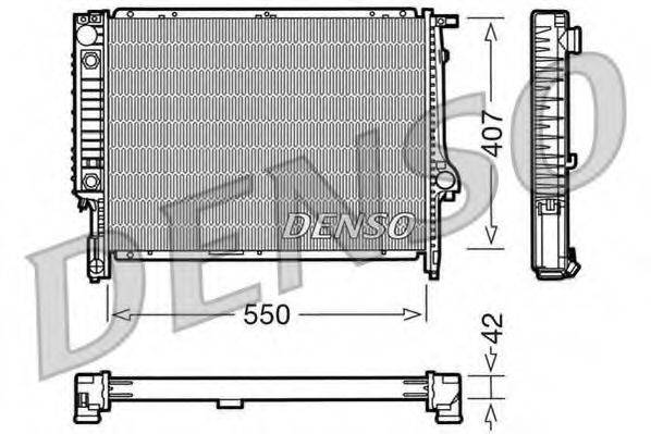 DENSO DRM05040 Радіатор, охолодження двигуна