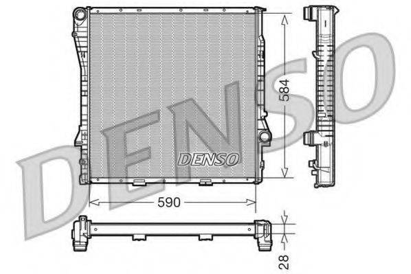 DENSO DRM05115 Радіатор, охолодження двигуна