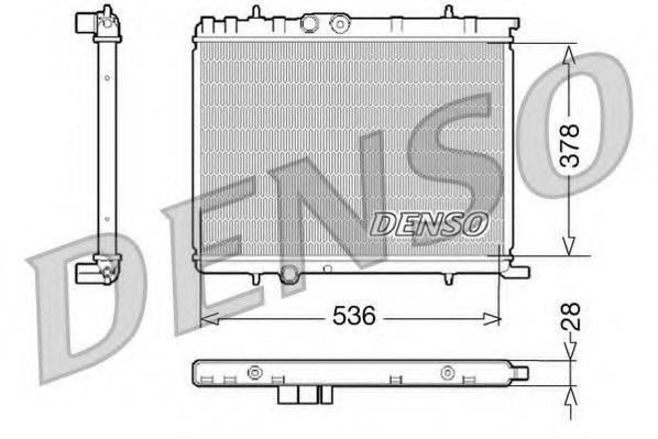 DENSO DRM07021 Радіатор, охолодження двигуна