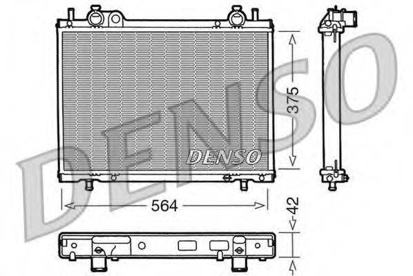 DENSO DRM09035 Радіатор, охолодження двигуна