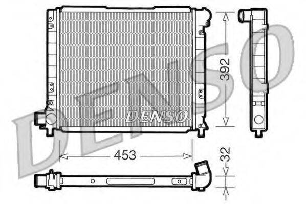 DENSO DRM09051 Радіатор, охолодження двигуна