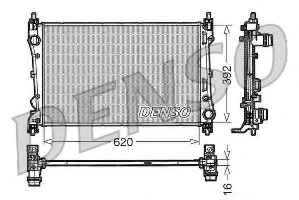 DENSO DRM09113 Радіатор, охолодження двигуна