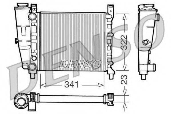 DENSO DRM09141 Радіатор, охолодження двигуна