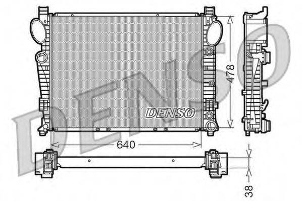 DENSO DRM17094 Радіатор, охолодження двигуна