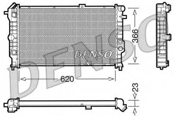 DENSO DRM20022 Радіатор, охолодження двигуна