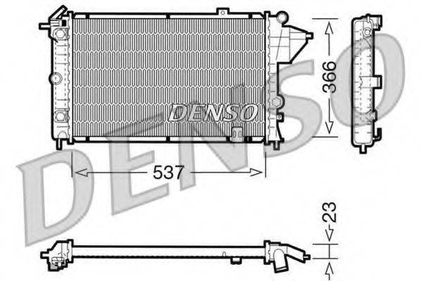 DENSO DRM20024 Радіатор, охолодження двигуна