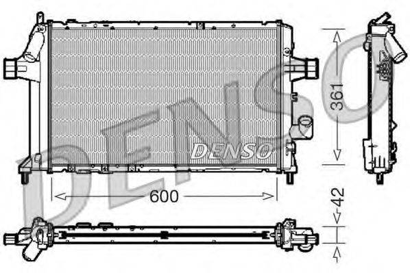 DENSO DRM20085 Радіатор, охолодження двигуна