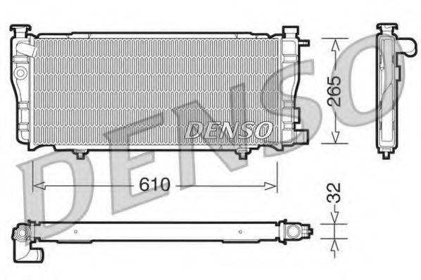 DENSO DRM21012 Радіатор, охолодження двигуна