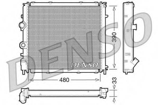 DENSO DRM23011 Радіатор, охолодження двигуна