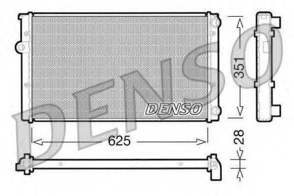 DENSO DRM32009 Радіатор, охолодження двигуна