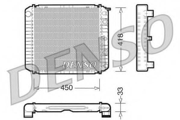 DENSO DRM33005 Радіатор, охолодження двигуна