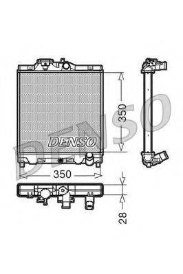 DENSO DRM40004 Радіатор, охолодження двигуна