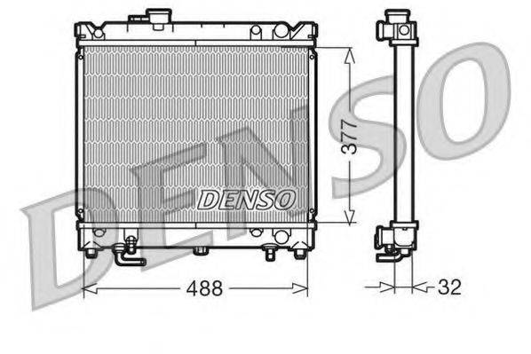 DENSO DRM47010 Радіатор, охолодження двигуна