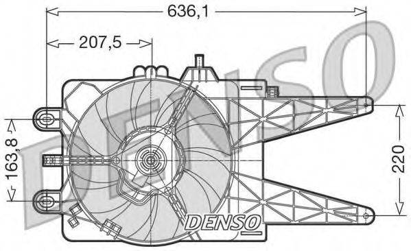 DENSO DER09014 Вентилятор, охолодження двигуна