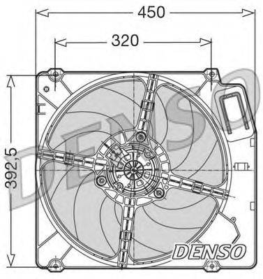 DENSO DER09028 Вентилятор, охолодження двигуна