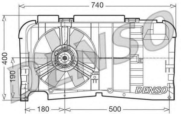 DENSO DER21001 Вентилятор, охолодження двигуна