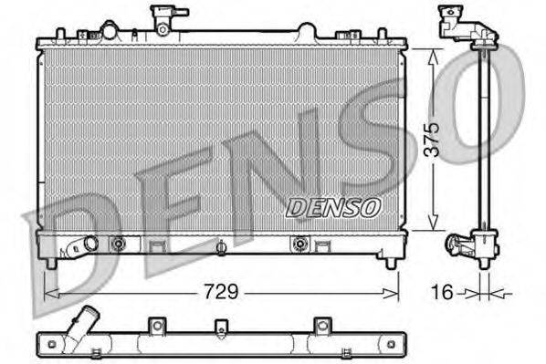 DENSO DRM44022 Радіатор, охолодження двигуна