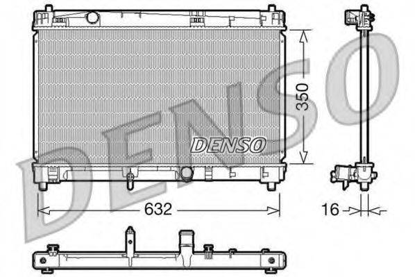 DENSO DRM50009 Радіатор, охолодження двигуна