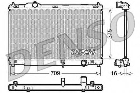 DENSO DRM51001 Радіатор, охолодження двигуна