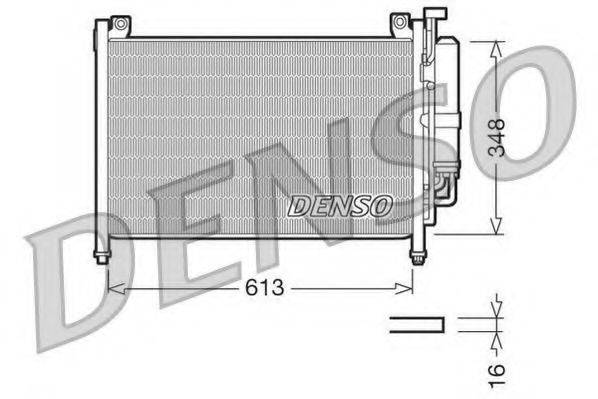 DENSO DCN44002 Конденсатор, кондиціонер