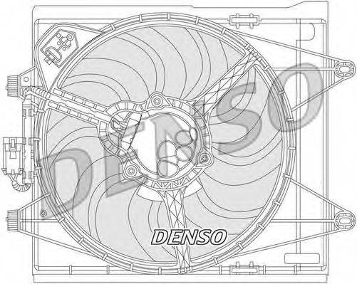 DENSO DER09051 Вентилятор, охолодження двигуна